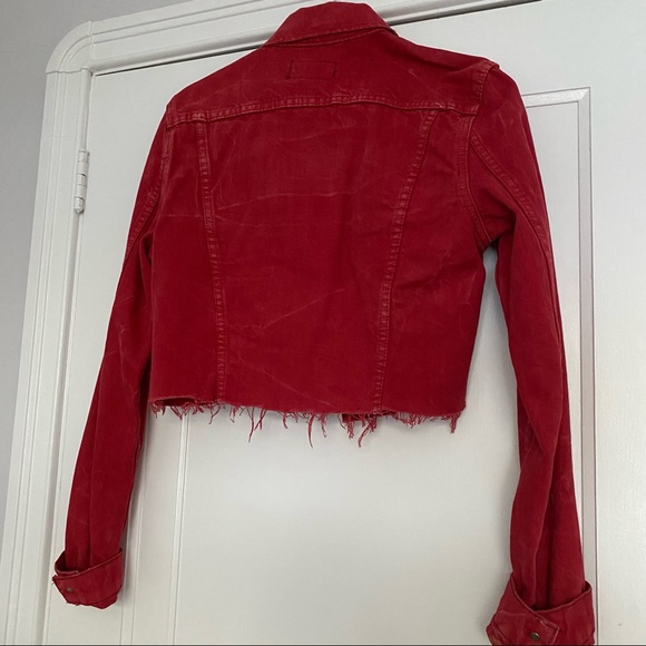 cropped denim jean jacket - Picture 10 of 12